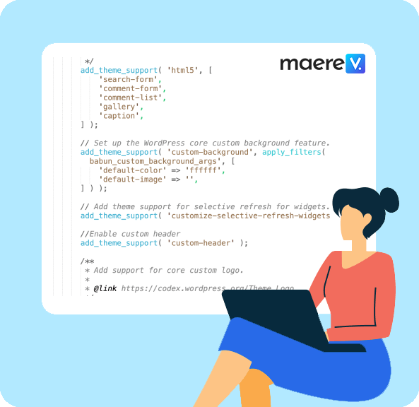 Dashboard CMS website Maerev yang mudah dikelola sendiri setelah proyek selesai